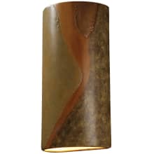 Single Light 21" Tall Wall Sconce with Ceramic Shade