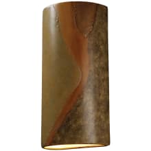 2 Light 21" Tall Wall Sconce with Ceramic Shade