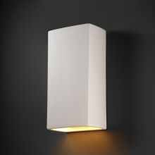 Single Light 21" Interior Wall Washer Sconce Rated for Damp Locations from the Ceramic Collection