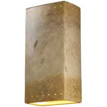 Ambiance 21" Tall Outdoor Wall Sconce with Perforations