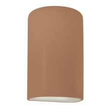 Ambiance 13" Tall Half Cylinder Closed Top LED Wall Sconce