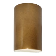 Ambiance 2 Light 13" Tall Half Cylinder Open Top Wall Sconce