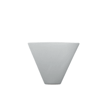 Single Light 12.5" Trapezoid Interior Corner Wall Sconce Rated for Damp Locations from the Ceramic Collection