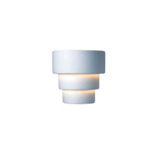 Two Light 10.75" Small Terrace Interior Wall Sconce Rated for Damp Locations from the Ceramic Collection