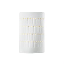 Ambiance 9" Tall Perforated Half Cylinder Open Top Wall Sconce