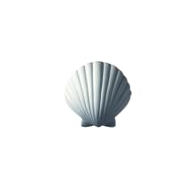 Single Light 13.5" ADA Scallop Shell Interior Wall Sconce Rated for Damp Locations from the Ceramic Collection