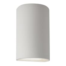 Ambiance 13" Tall Half Cylinder Closed Top LED ADA Outdoor Wall Sconce