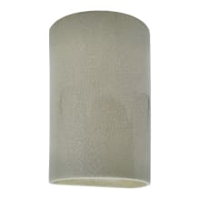 Ambiance 13" Tall Half Cylinder Closed Top ADA Outdoor Wall Sconce