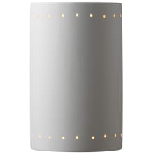 Ambiance 13" Tall Outdoor Wall Sconce with Perforations