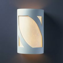 Single Light 9.25" Small ADA Lantern Interior Wall Sconce Rated for Damp Locations from the Ceramic Collection