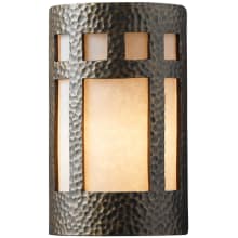 12-1/2" Tall Integrated 3045K LED Wall Sconce with Ceramic Shade - ADA Compliant