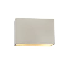 Ambiance 8" Tall Rectangular Closed Top LED ADA Wall Sconce