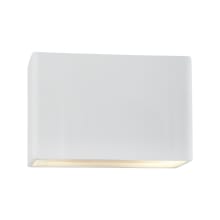 Ambiance 2 Light 10" Tall Closed Top Wall Sconce