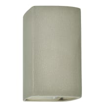 Ambiance 14" Tall Rectangular Closed Top ADA Outdoor Wall Sconce