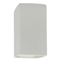 Ambiance 2 Light 14" Tall LED Rectangle Outdoor Wall Sconce with Perforated Holes