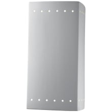 13-1/2" Tall Integrated 3045K LED Wall Sconce with Ceramic Shade - ADA Compliant