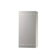 Ambiance 2 Light 14" Tall LED Rectangle Outdoor Wall Sconce