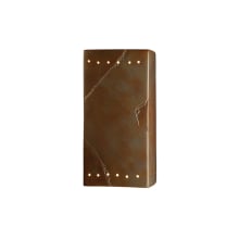 Ambiance 2 Light 14" Tall LED Rectangle Outdoor Wall Sconce