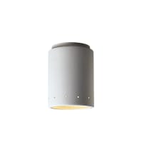 Radiance Collection 6.5" Cylinder with Perforated LED Flush-Mount Ceiling Fixture