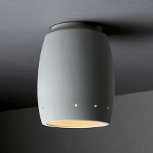Radiance Collection 6.75" Outdoor Curved with Perforated LED Flush-Mount Ceiling Fixture