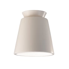 Radiance 8" Wide LED Outdoor Flush Mount Ceiling Fixture from the Trapezoid Series