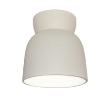 Radiance 8" Wide Flush Mount Ceiling Fixture with Ceramic Shade - Wet Location Rated