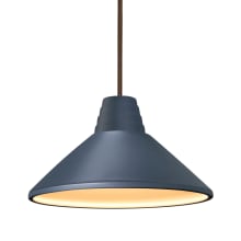 Radiance 15" Wide LED Pendant with Midnight Sky Ceramic Shade