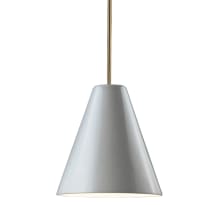 Radiance 10" Wide LED Mini Pendant with White Crackled Ceramic Shade