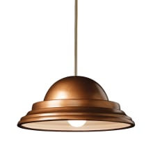 Radiance 13" Wide LED Pendant with Antique Copper Shade