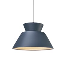 Radiance 11" Wide LED Pendant with Midnight Sky Ceramic Shade and Black Cord
