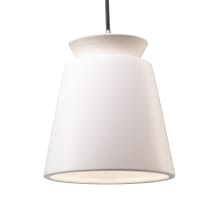 Radiance 8" Wide Mini Pendant with Matte White Shade from the Trapezoid Series