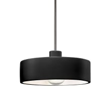 Radiance 12" Wide Pendant with Carbon Matte Black Ceramic Shade