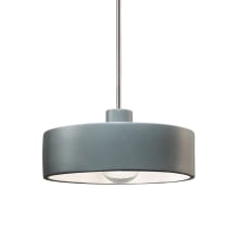 Radiance 12" Wide Pendant with Pewter Green Ceramic Shade