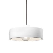 Radiance 12" Wide Pendant with Gloss White Ceramic Shade