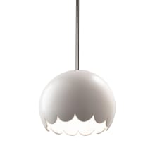 Radiance 9" Wide Mini Pendant with Matte White Ceramic Shade