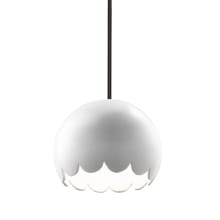 Radiance 9" Wide Mini Pendant with Gloss White Ceramic Shade