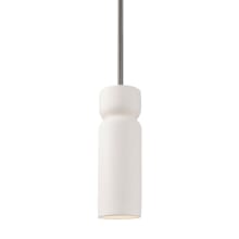 Radiance 4" Wide LED Mini Pendant with Bisque Ceramic Shade