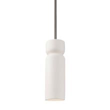 Radiance 4" Wide Mini Pendant with Bisque Ceramic Shade