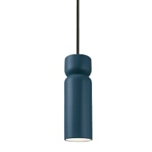 Radiance 4" Wide Mini Pendant with Midnight Sky Ceramic Shade