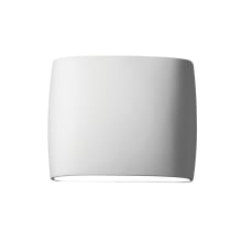 Ambiance 2 Light 10" Tall LED Oval Outdoor Wall Sconce