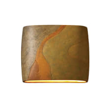 Ambiance 2 Light 10" Tall LED Oval Outdoor Wall Sconce