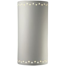 Sun Dagger Single Light 17-1/2" Tall Wall Sconce with Ceramic Shade