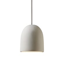 Radiance 7" Wide Mini Pendant with Bisque Ceramic Dome Shade