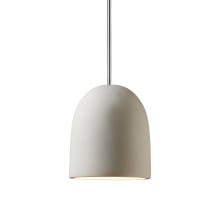 Radiance 7" Wide LED Mini Pendant with Bisque Ceramic Dome Shade