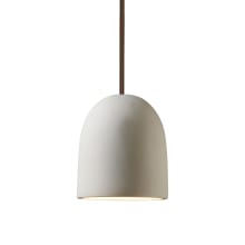 Radiance 7" Wide Mini Pendant with Bisque Ceramic Dome Shade