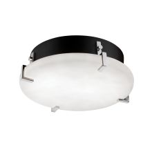 Clouds Collection 12" Round Clips LED Flush-Mount/Wall Sconce