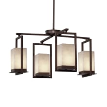 Laguna 4 Light 25" Wide Integrated LED Chandelier with Clouds Resin Shades