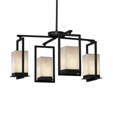 Laguna 4 Light 25" Wide Integrated LED Chandelier with Clouds Resin Shades