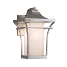 Summit Single Light 12-3/4" Tall Outdoor Wall Sconce with Clouds Resin Shade