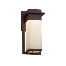 Clouds Single Light 12" High Integrated 3000K LED Outdoor Wall Sconce with Off-White Clouds Resin Shade